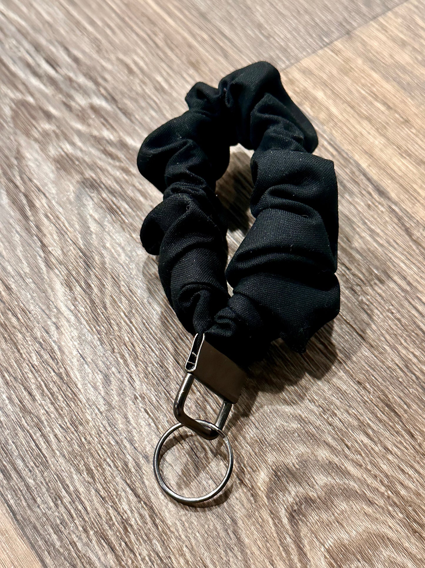 Blacked Out Scrunchie Keychain Wristlets