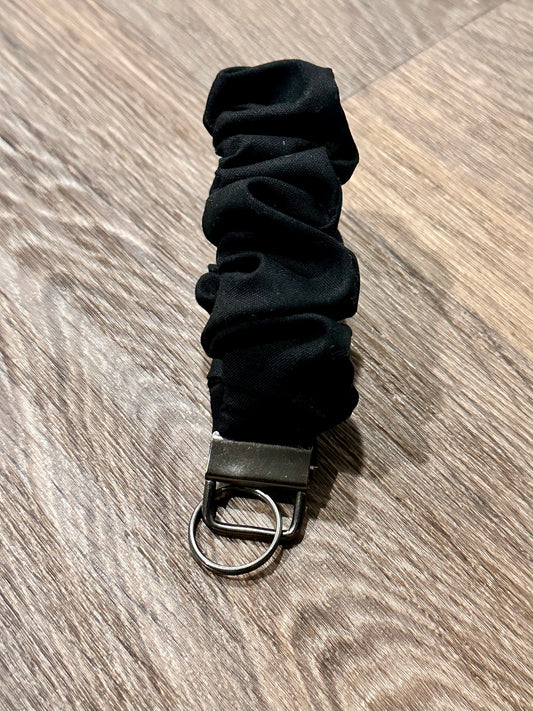 Blacked Out Scrunchie Keychain Wristlets