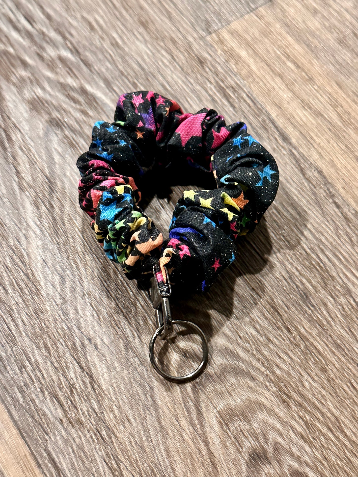 Galaxy Scrunchie Keychain Wristlet