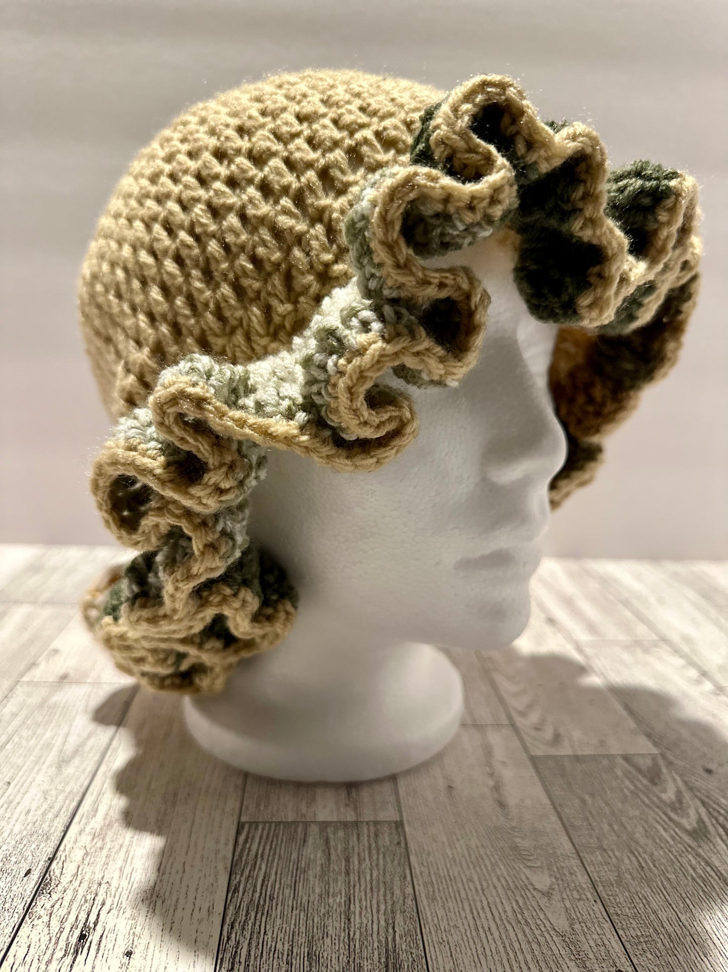 Buff Camo Ruffle Hat