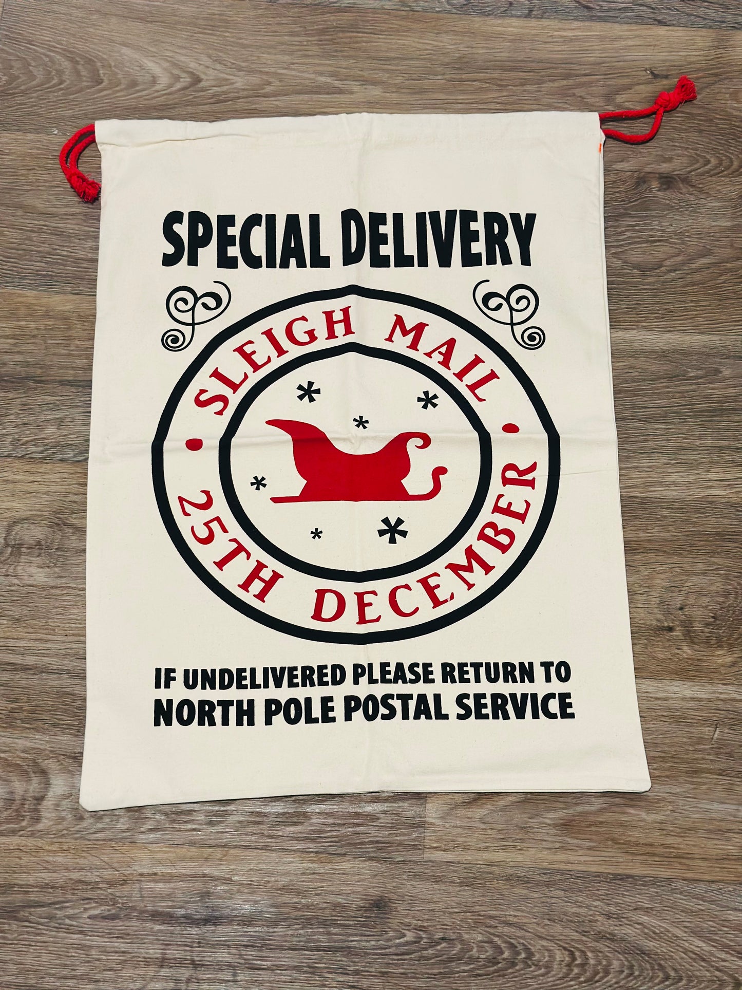 Sleigh Mail Santa Sack