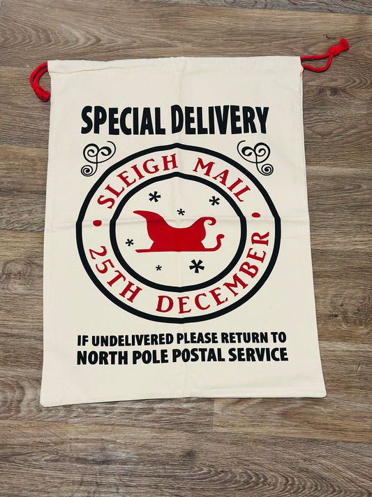 Sleigh Mail Santa Sack