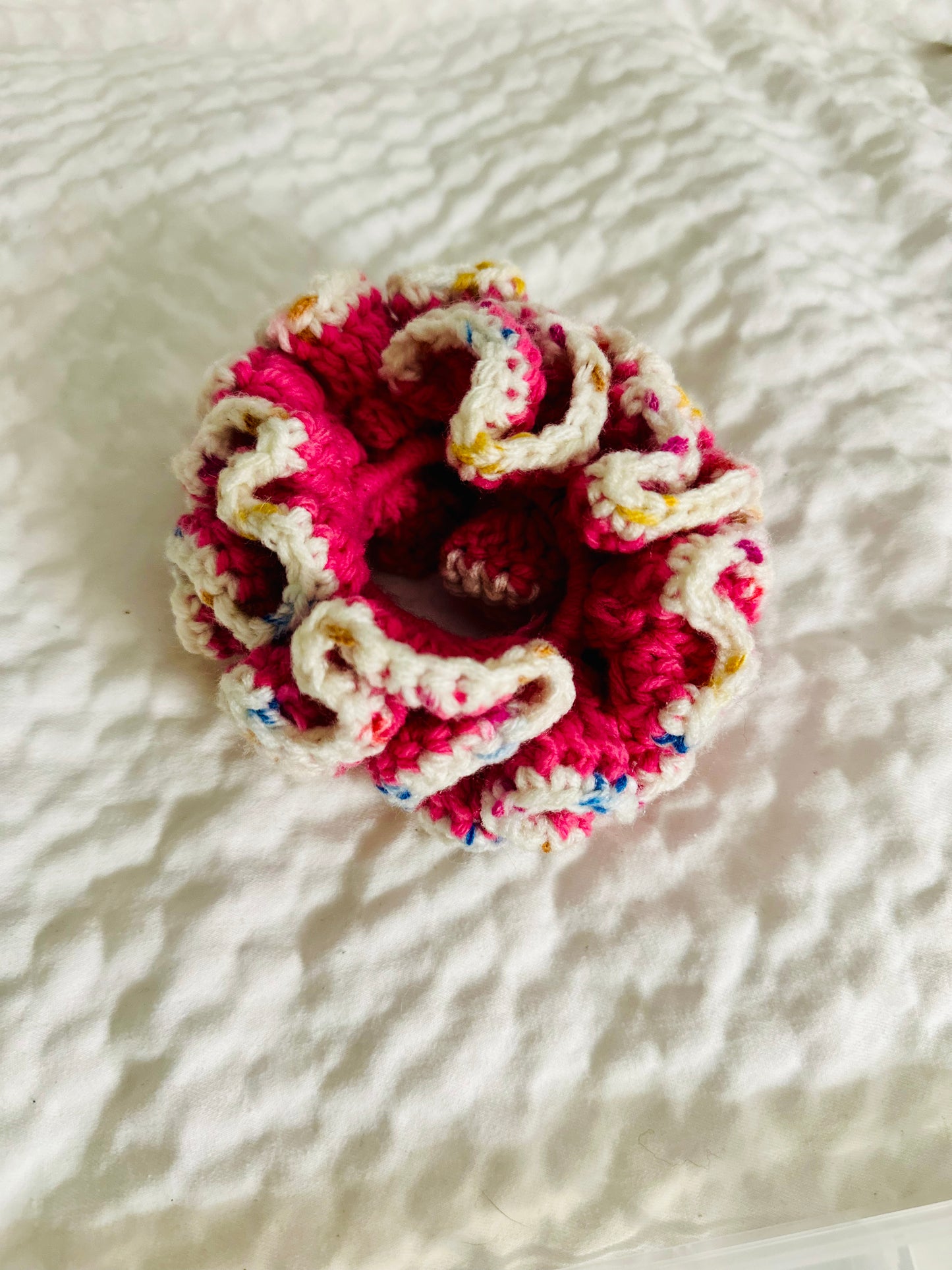 Pink Confetti Scrunchie