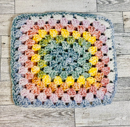 Muted Rainbow Cat Ear Beanie