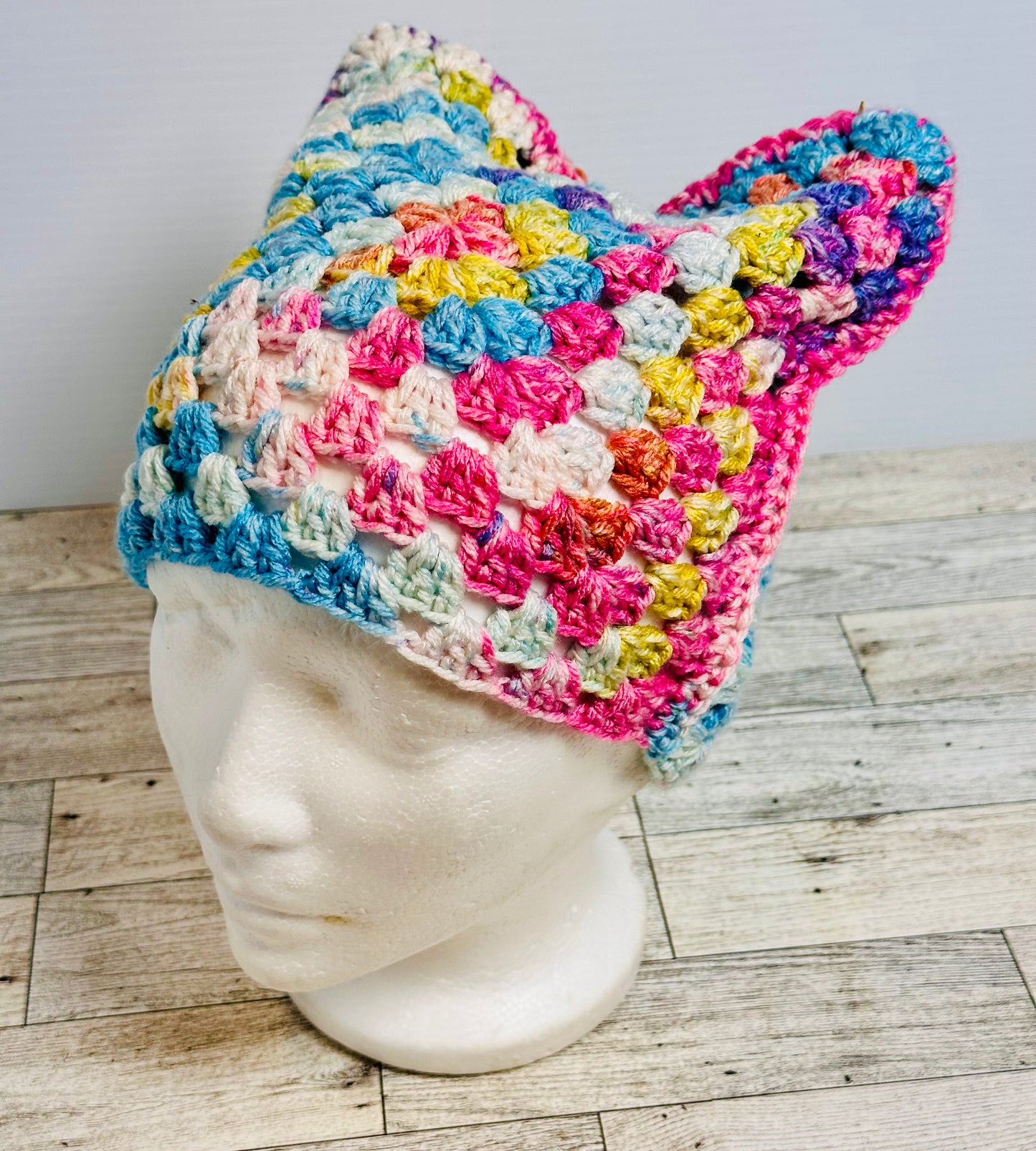 Bubblegum Dreams Cat Ear Beanie