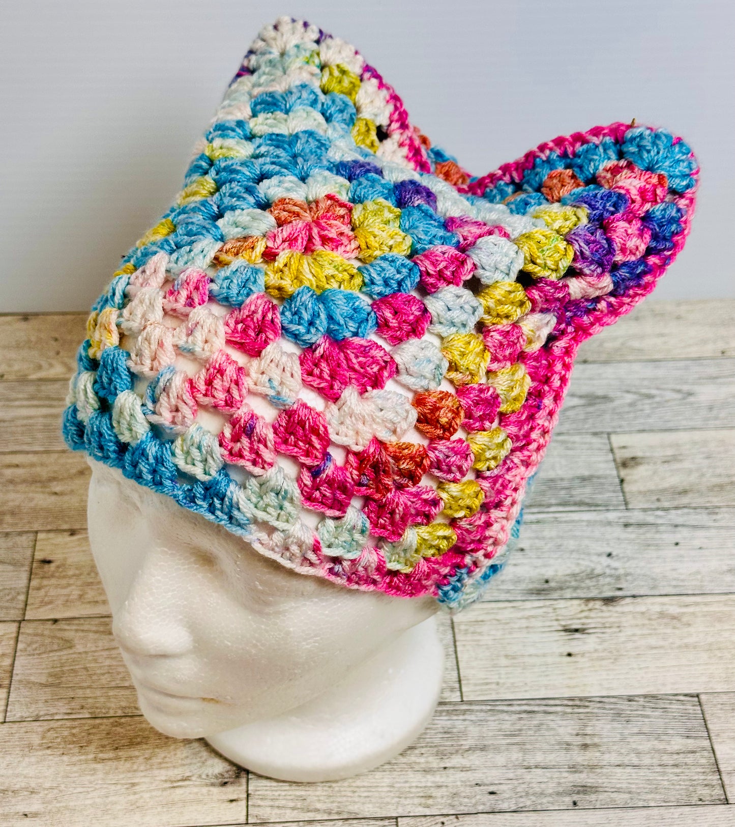 Bubblegum Dreams Cat Ear Beanie