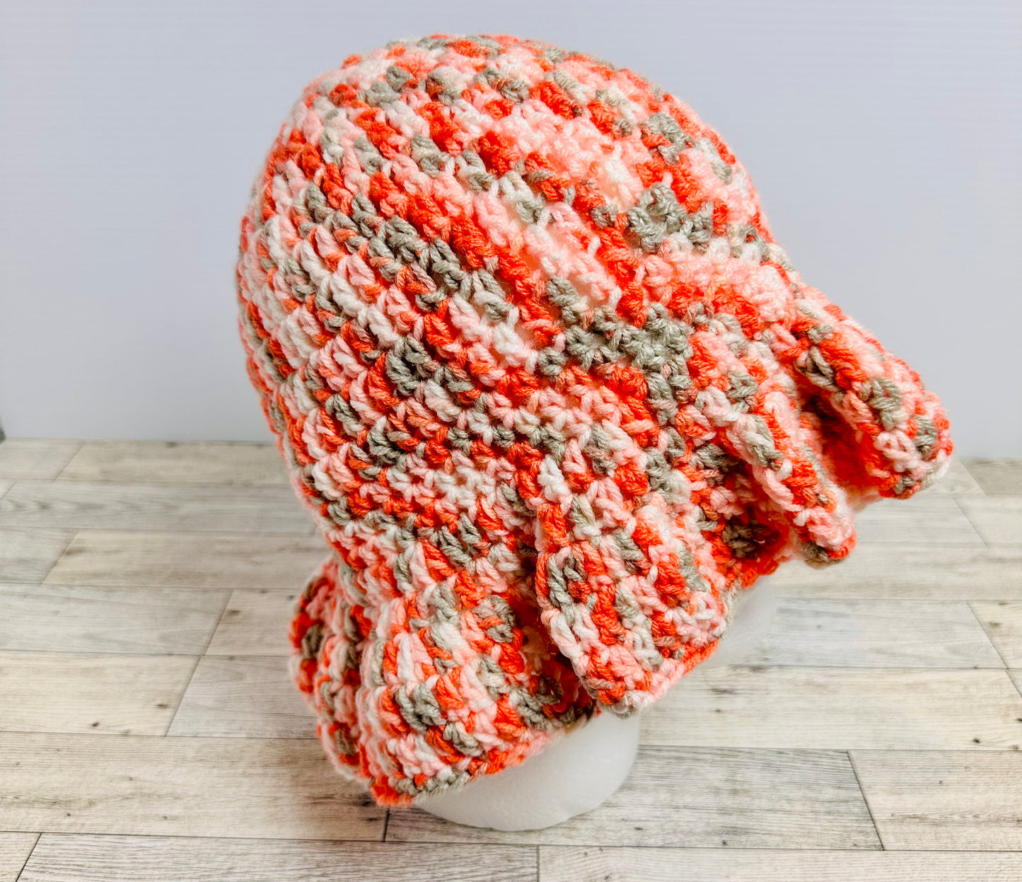 Peach Blossom Wavy Brim Hat