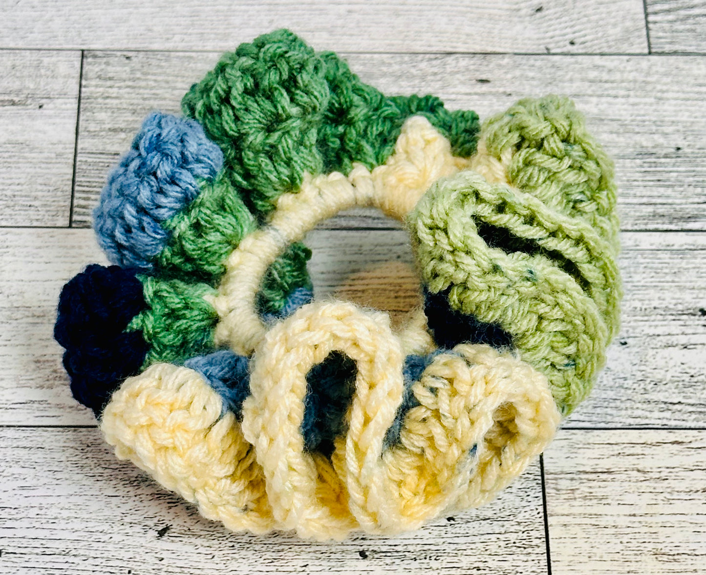 Bluebell Meadow Ruffle Scrunchie