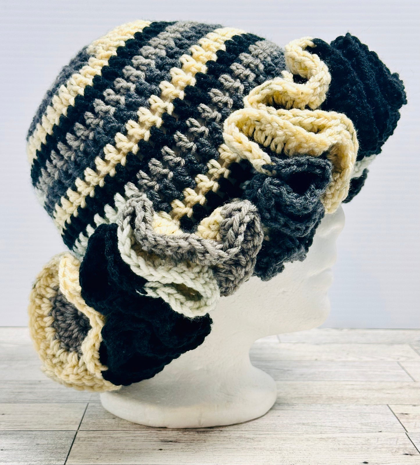 Shadow Stone Ruffle Hat