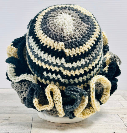 Shadow Stone Ruffle Hat
