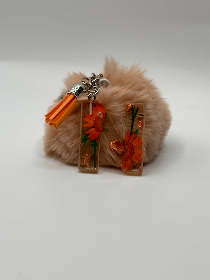 Resin Letter Keychain