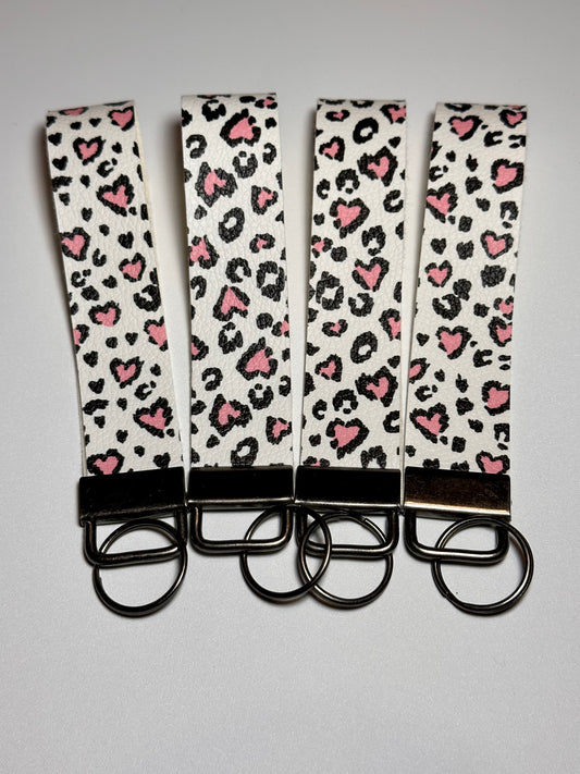 Pink Heart Wristlet